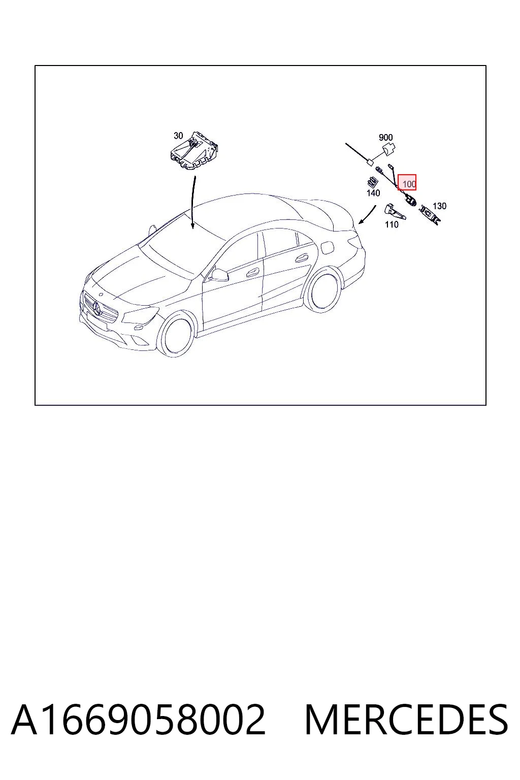 A1669058002 Mercedes Камера системы обеспечения видимости
