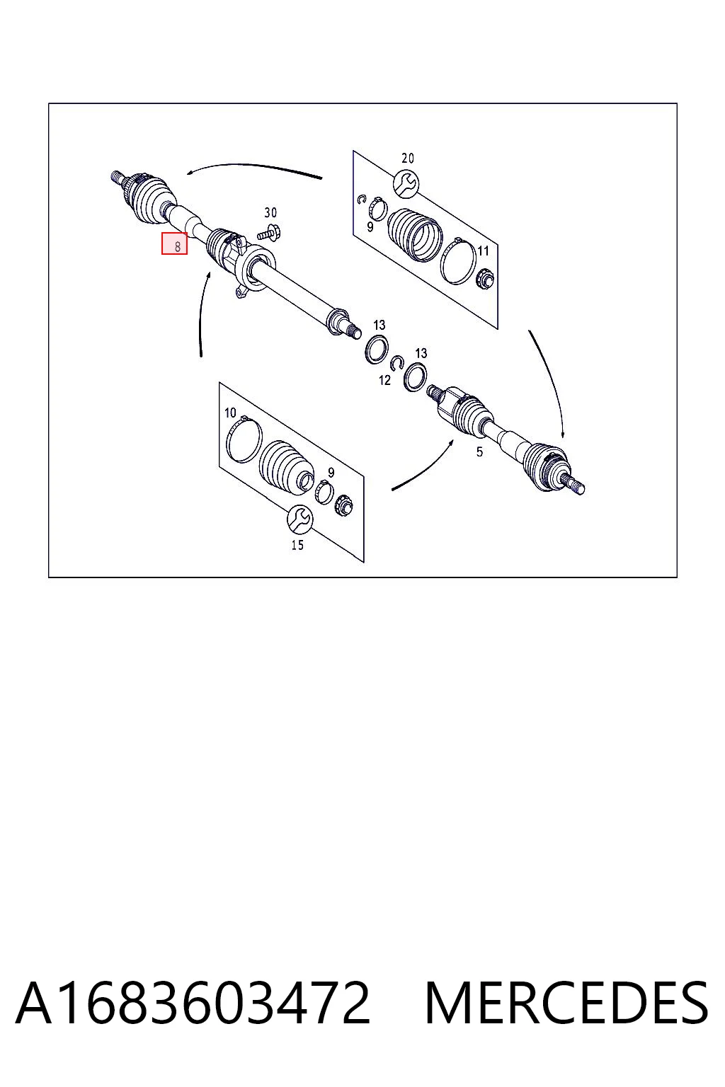 Привод правый GSP 256737