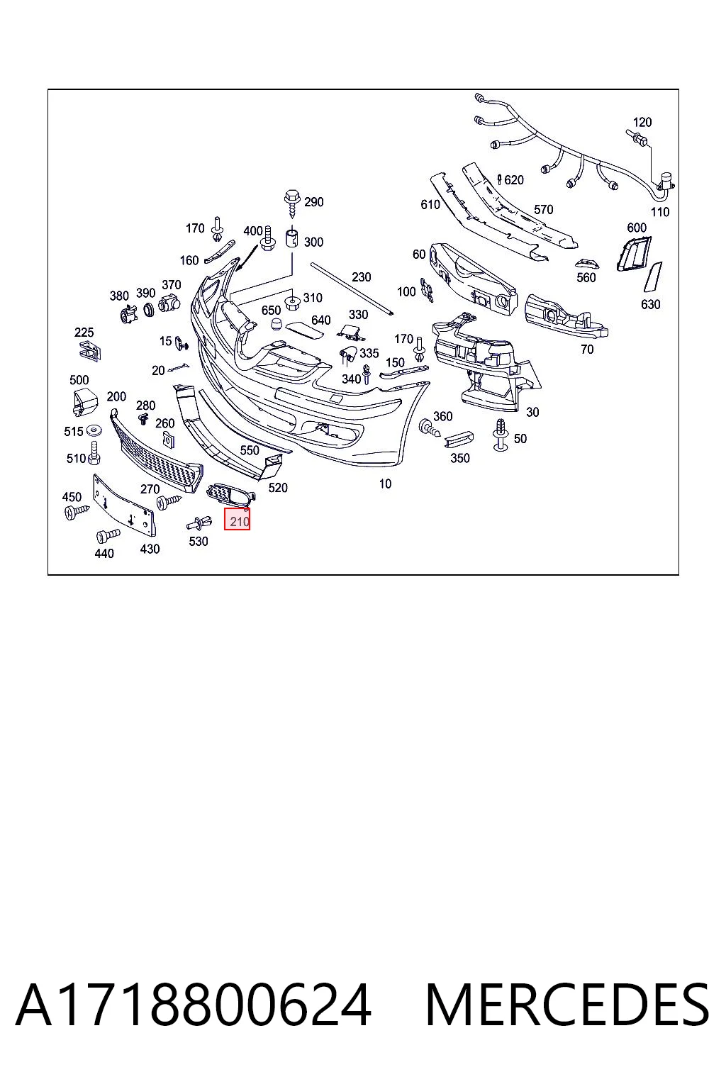 A1718800624 Mercedes 