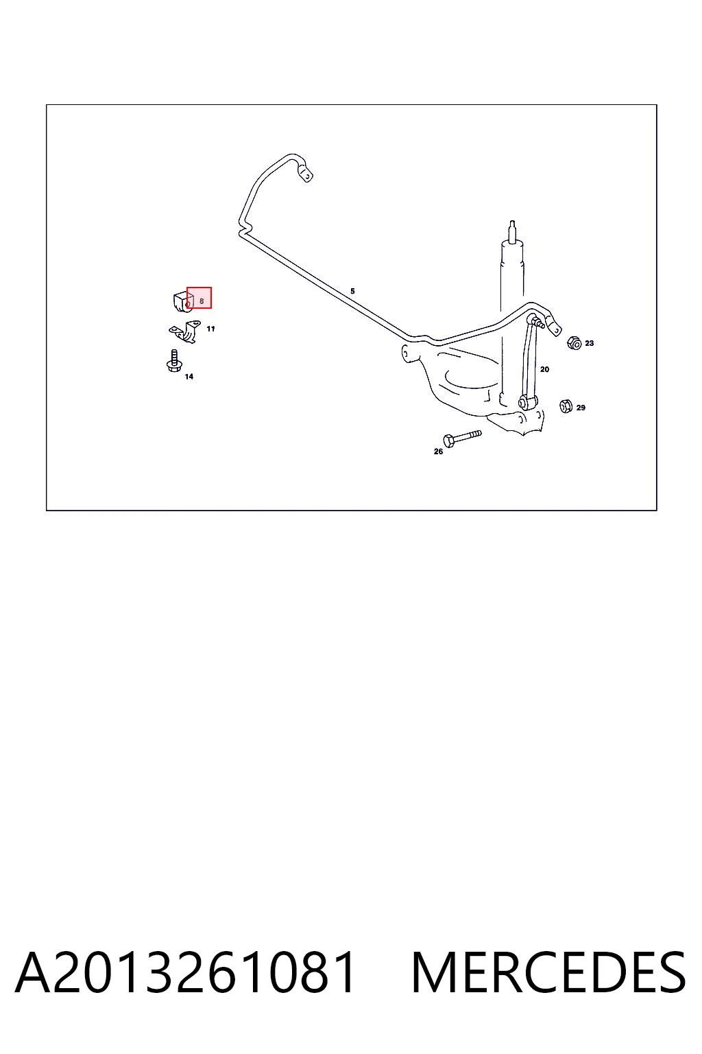 Резинка заднего стабилизатора Glober 622343 цена, от 1.02 USD