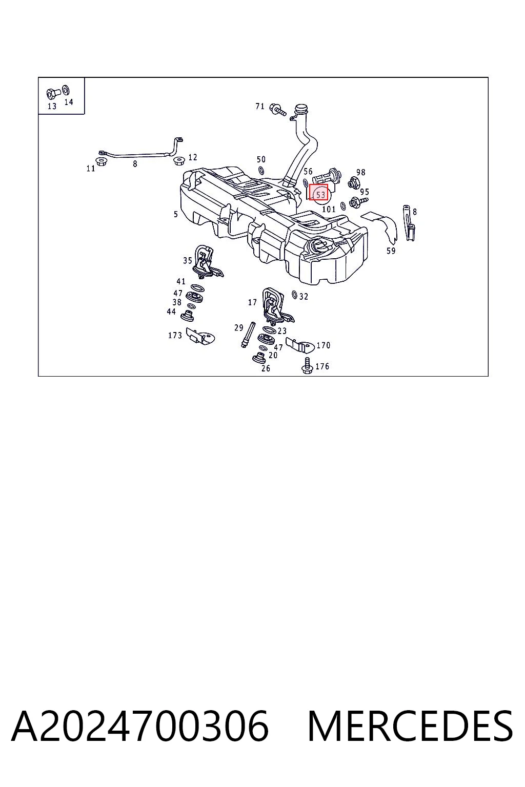 A2024700306 Mercedes 