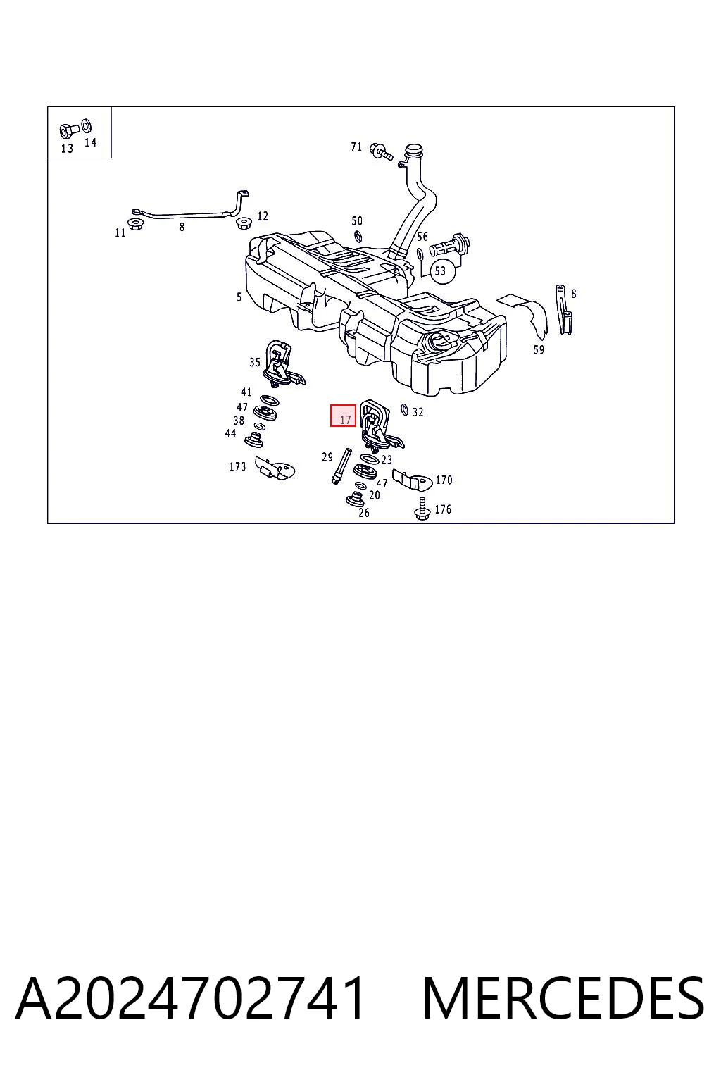 Модуль бензонасоса Mercedes C седан (W202) (1993 - 2000) цена, от 25.34 USD