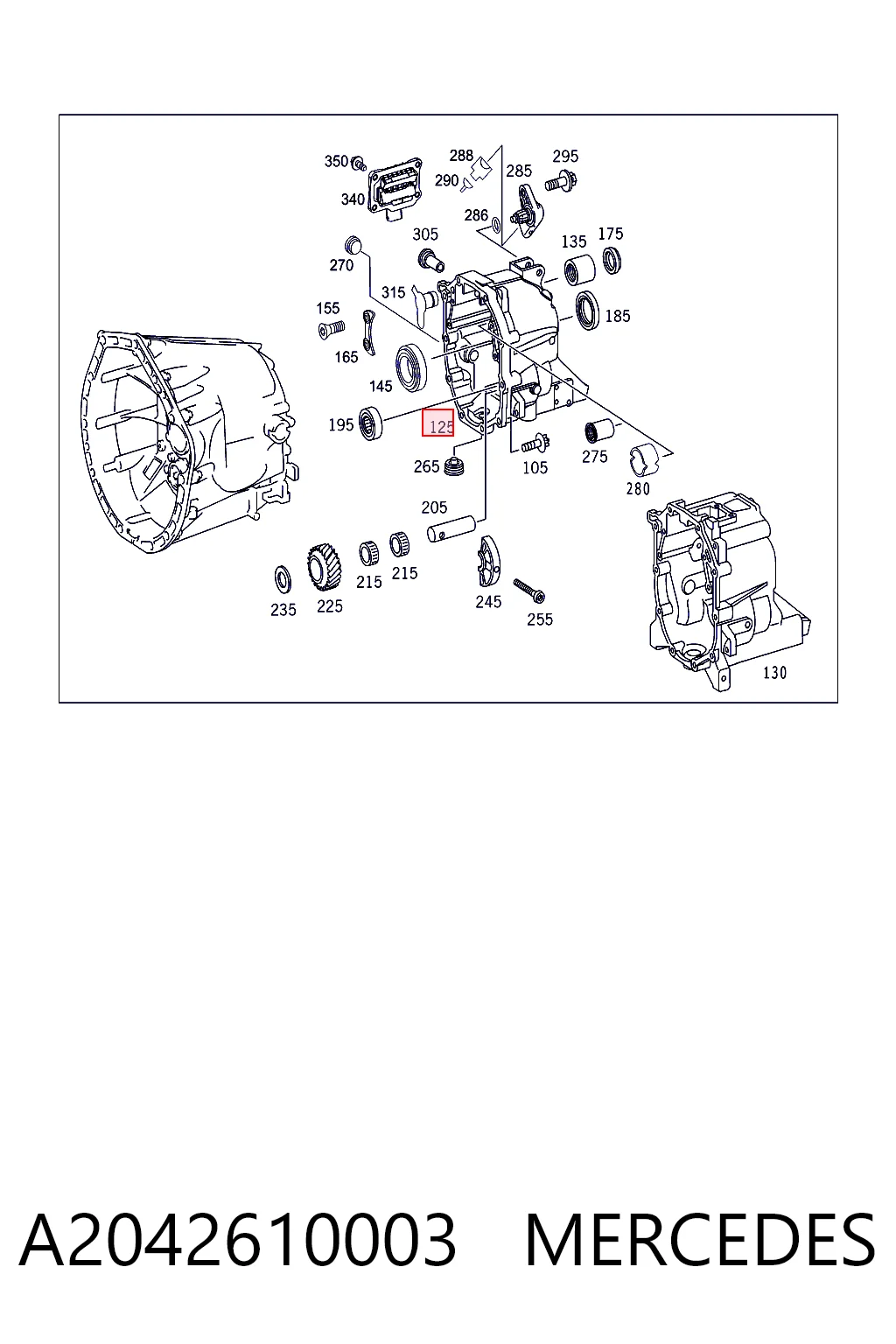  Mercedes 2032611903 цена, от 174.84 USD