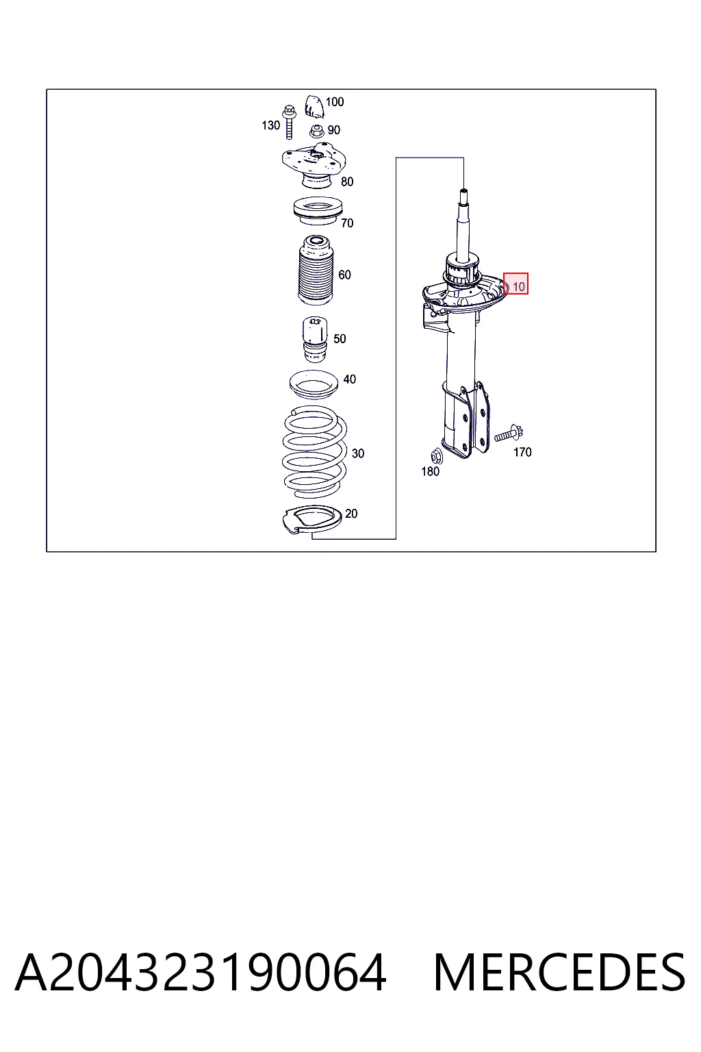 Амортизатор передний 7221G Magneti Marelli