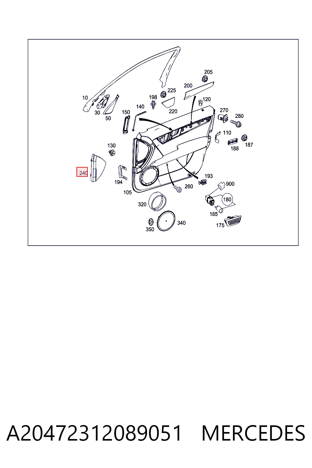 Купить 2047231208 Mercedes 