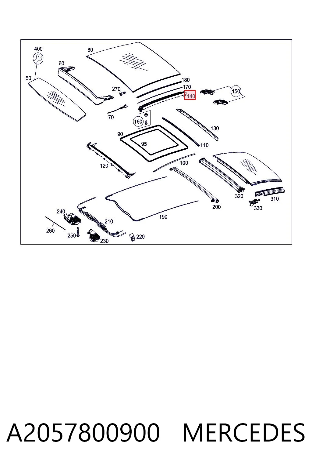 A2057800900 Mercedes 