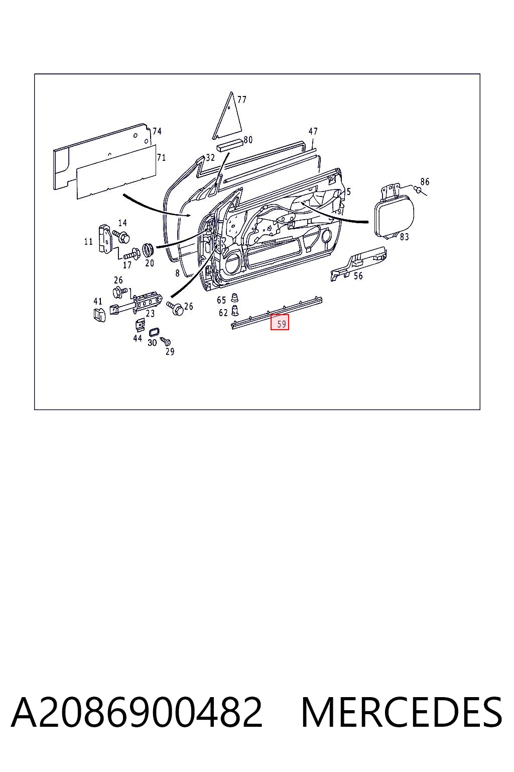 A2086900482 Mercedes