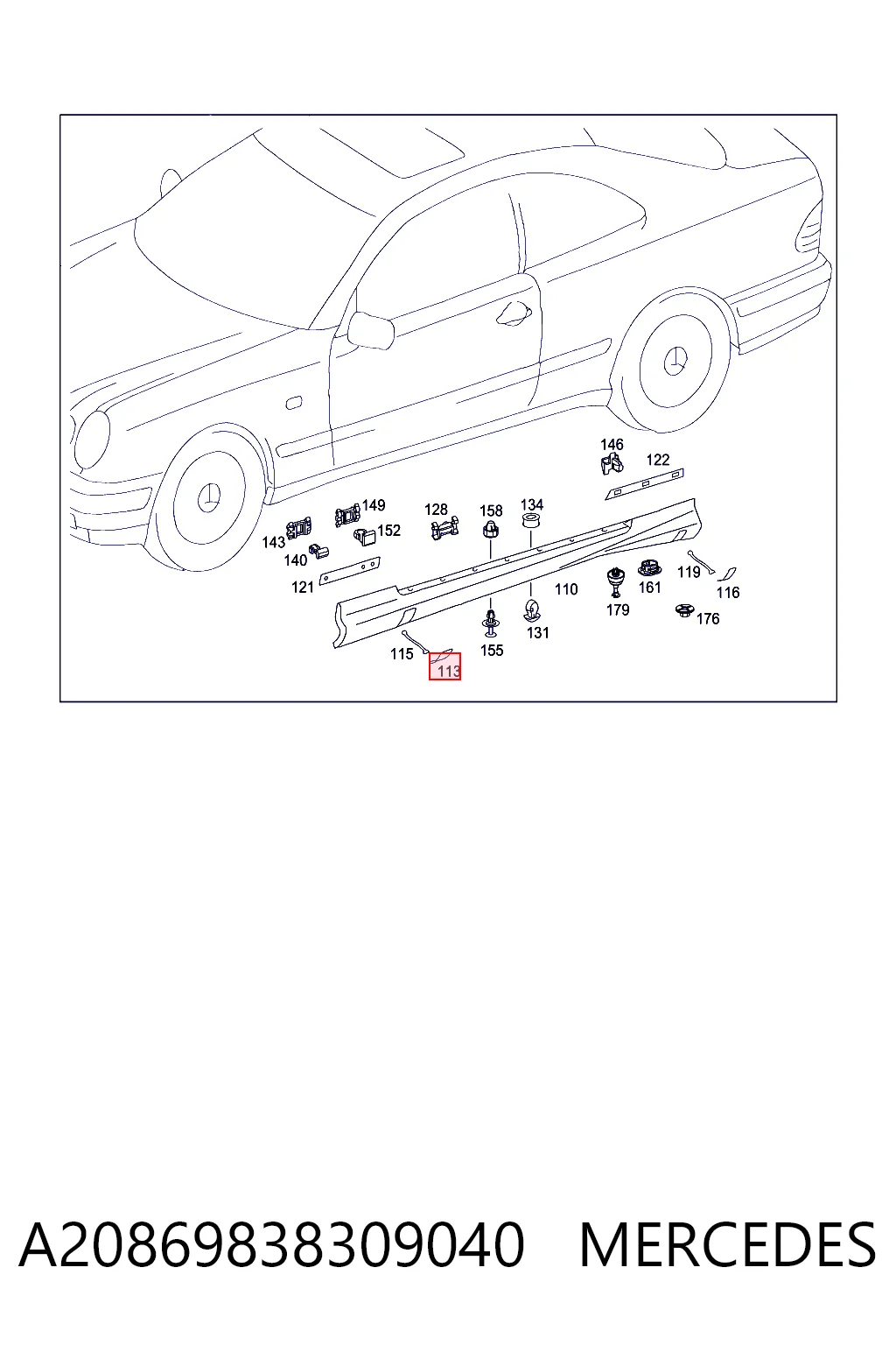 A20869838309040 Mercedes