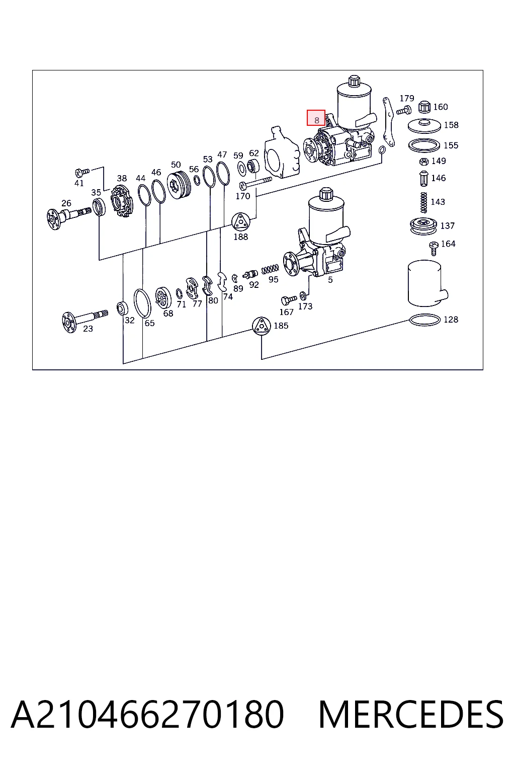 Купить 8691900503 ZF Parts Насос рулевого управления