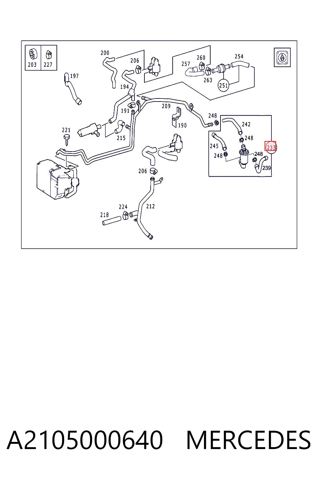 A2105000640 Mercedes