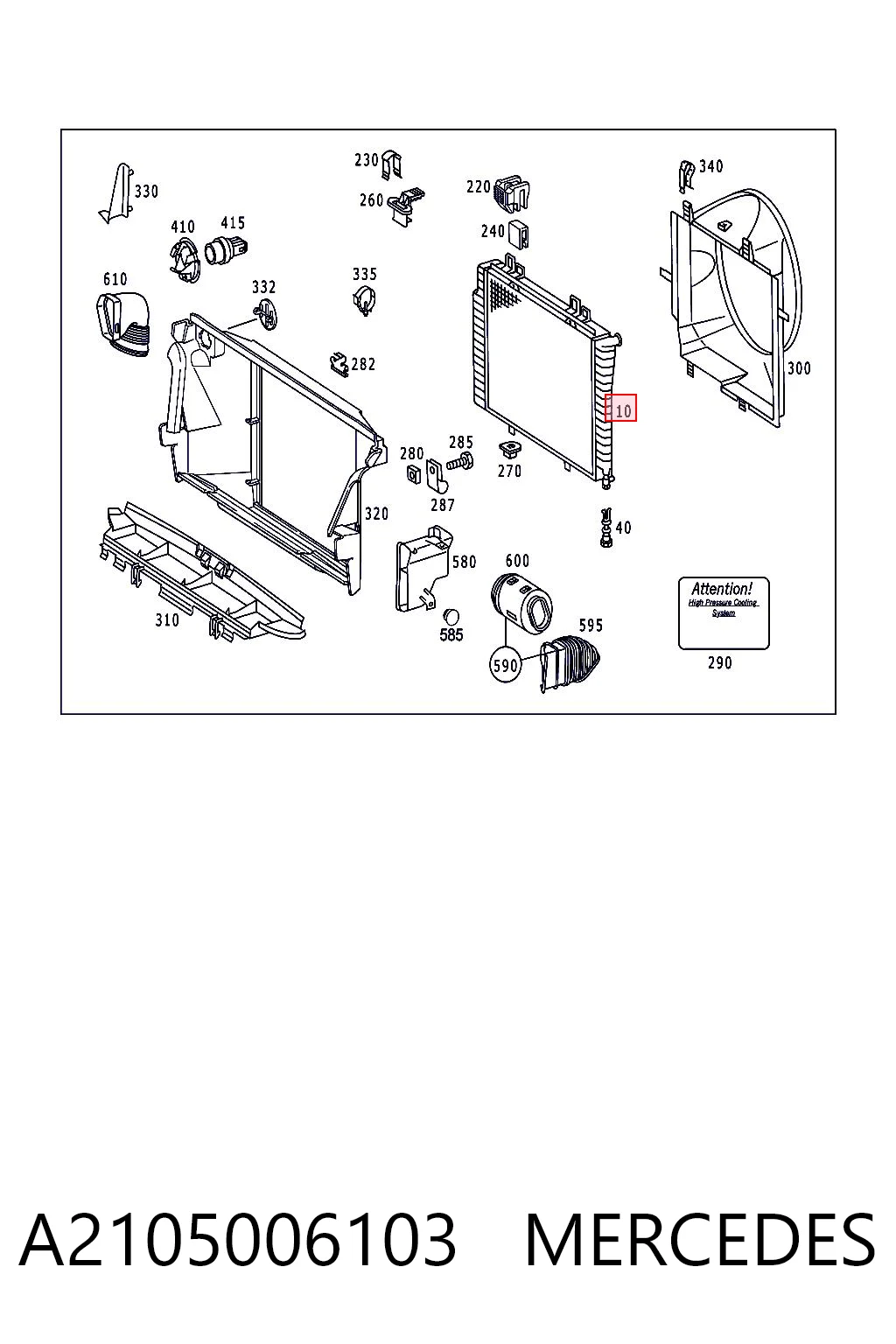 Радиатор охлаждения двигателя Ford 2105006103 цена, от 87.51 USD