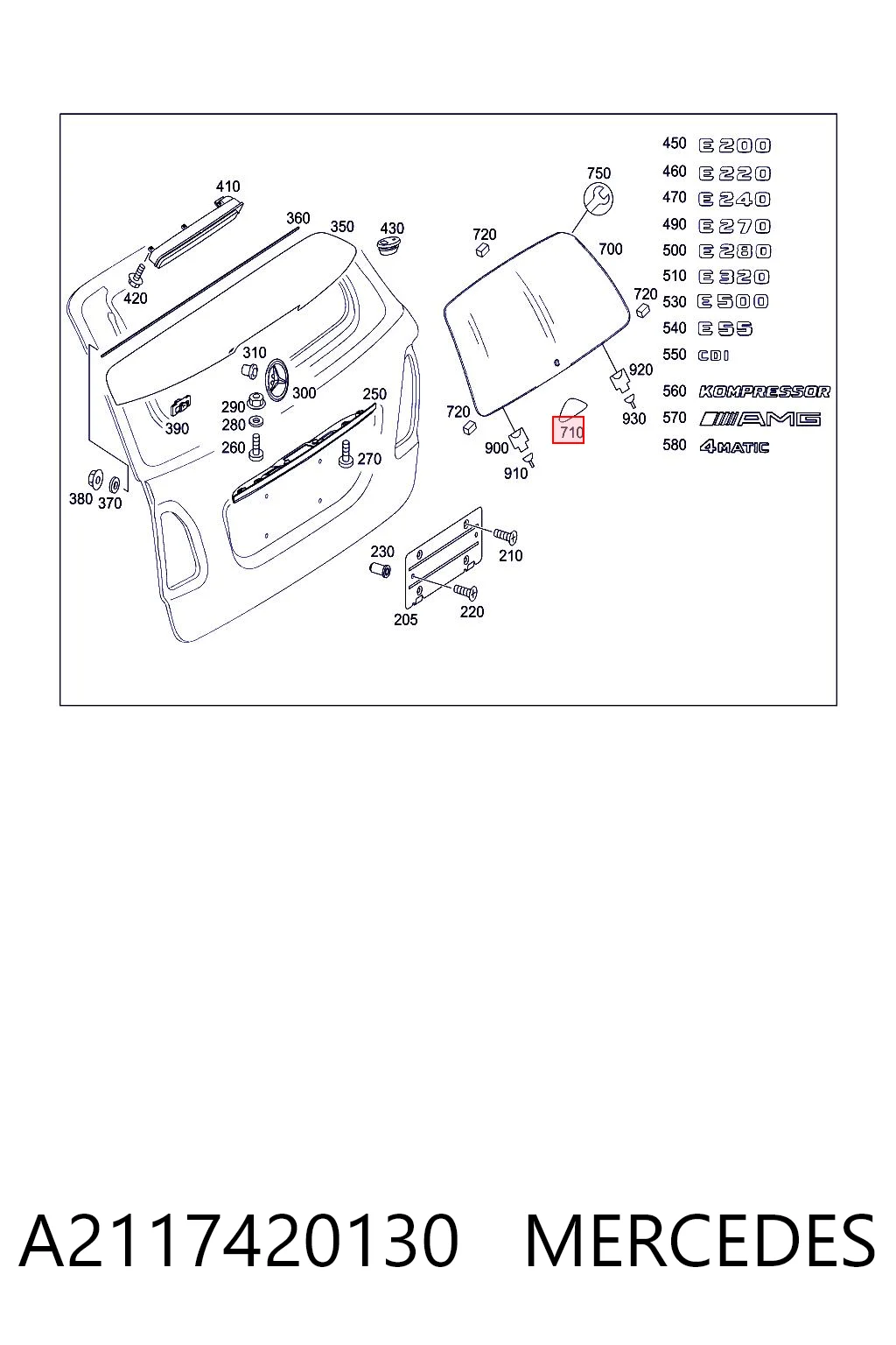 A2117420130 Mercedes 