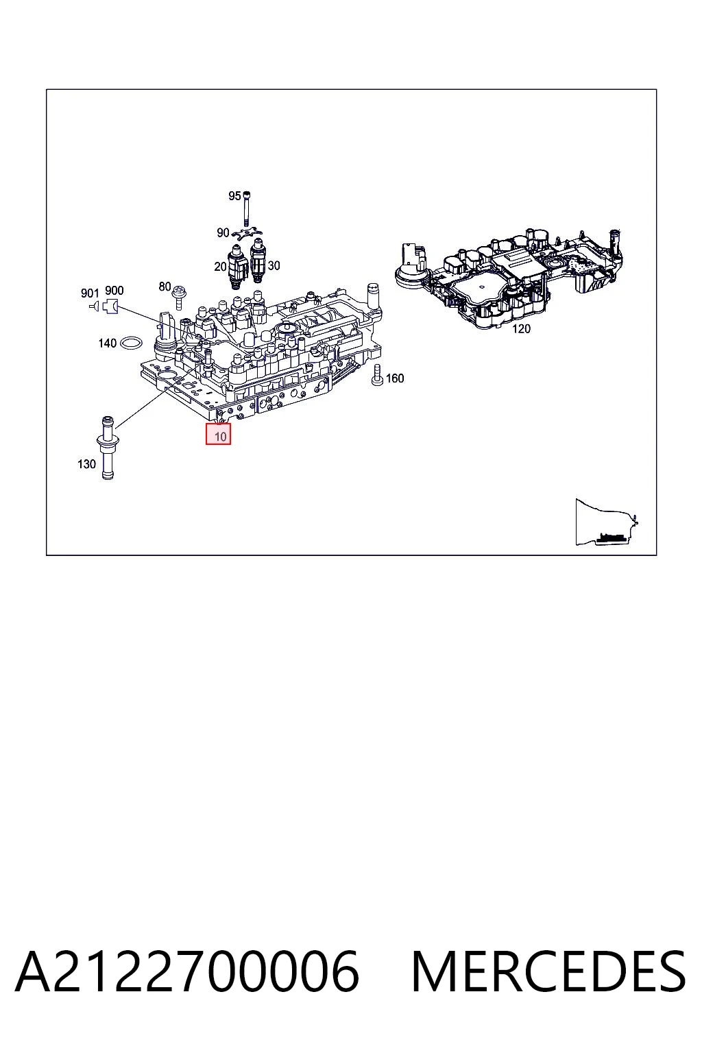 Гидроблок АКПП 212270000687 Mercedes
