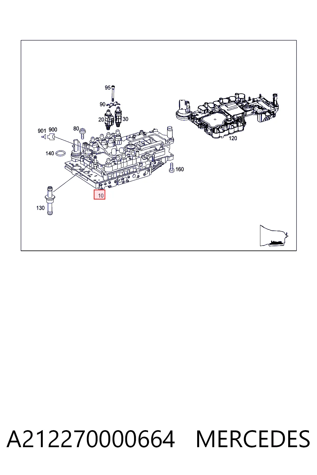 212270000687 Mercedes Гидроблок АКПП