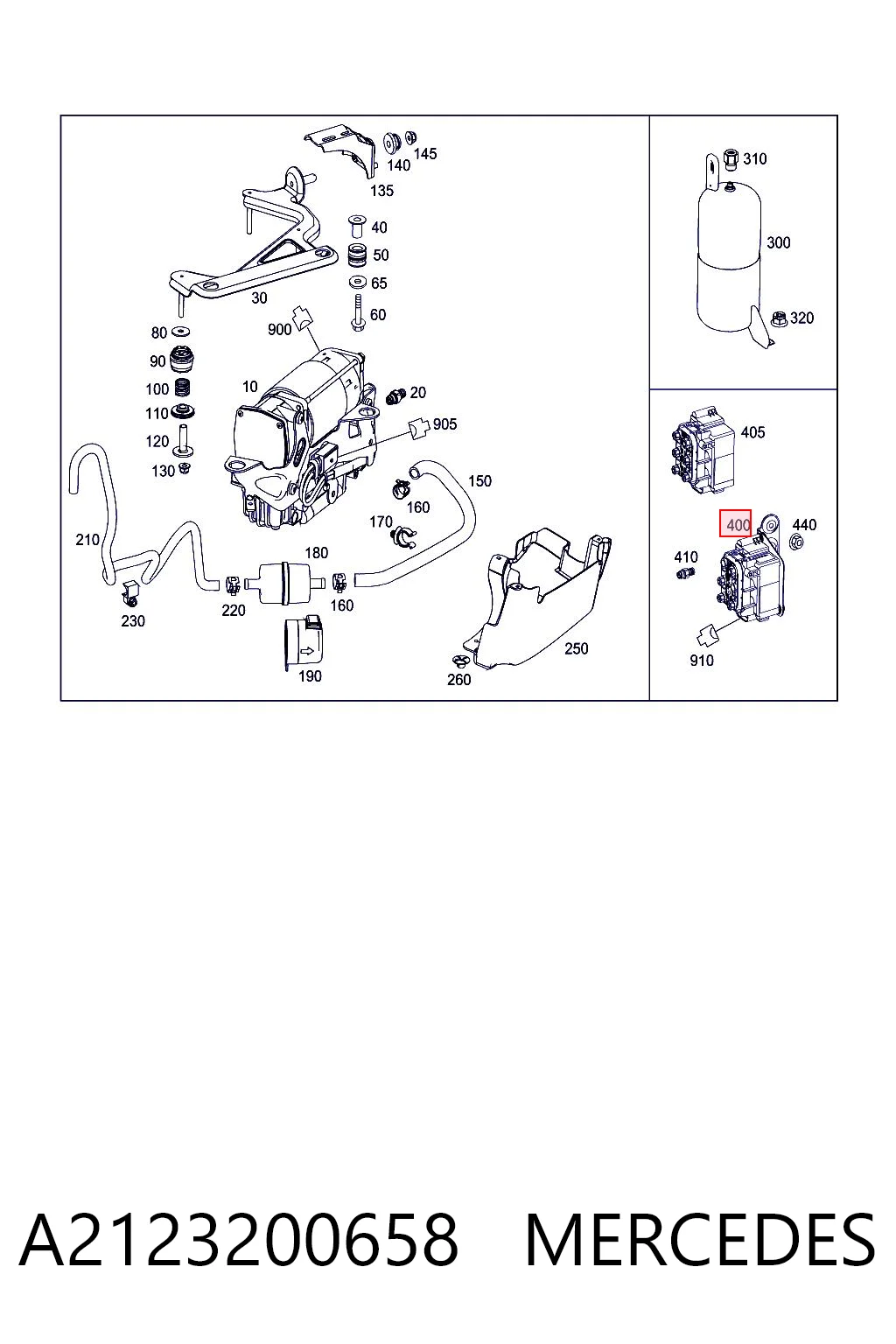 A2123200658 Mercedes Блок клапанов гидравлической подвески AБС (ABS)