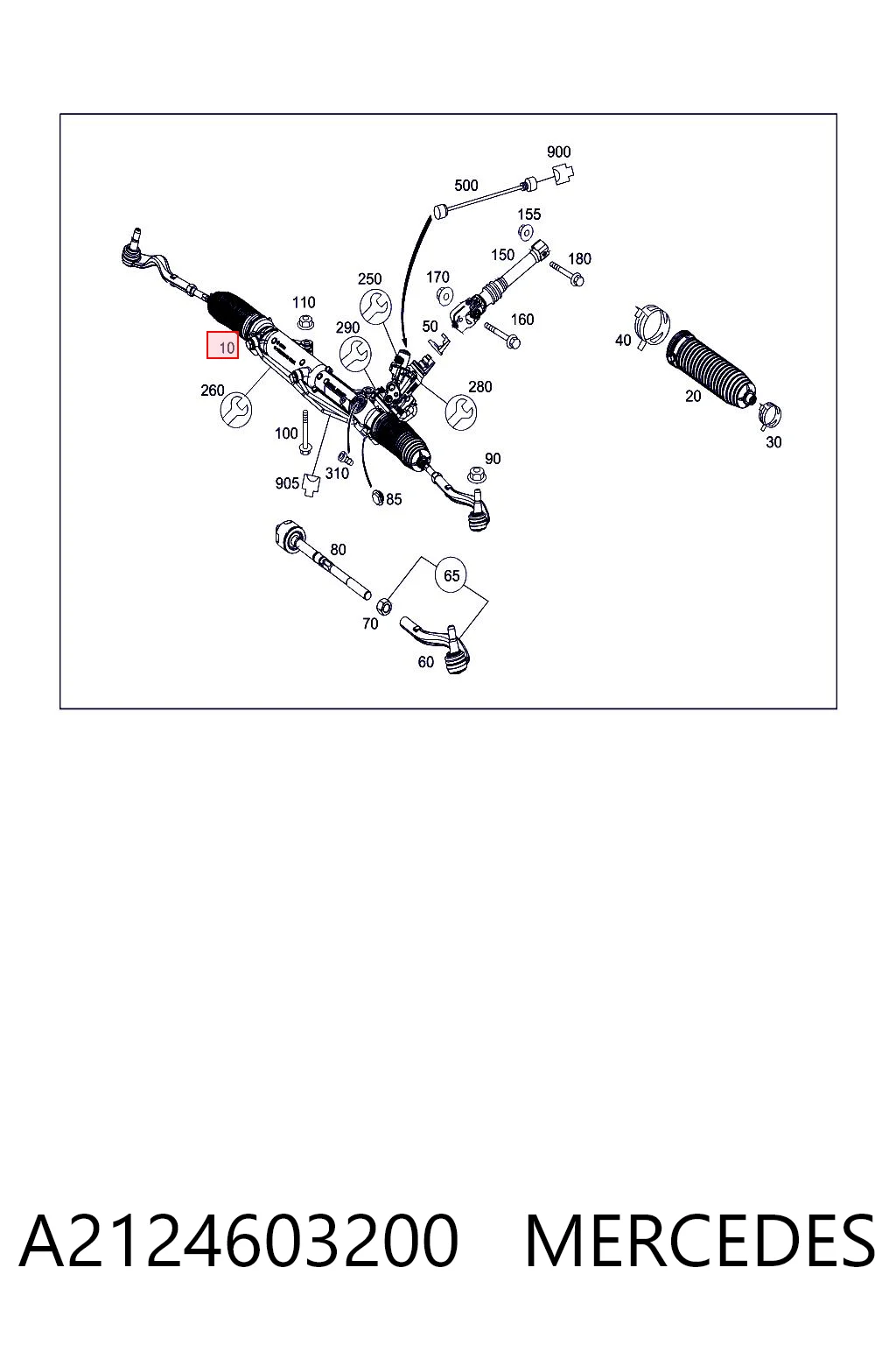 A2124603200 Mercedes Управление рулевое в сборе