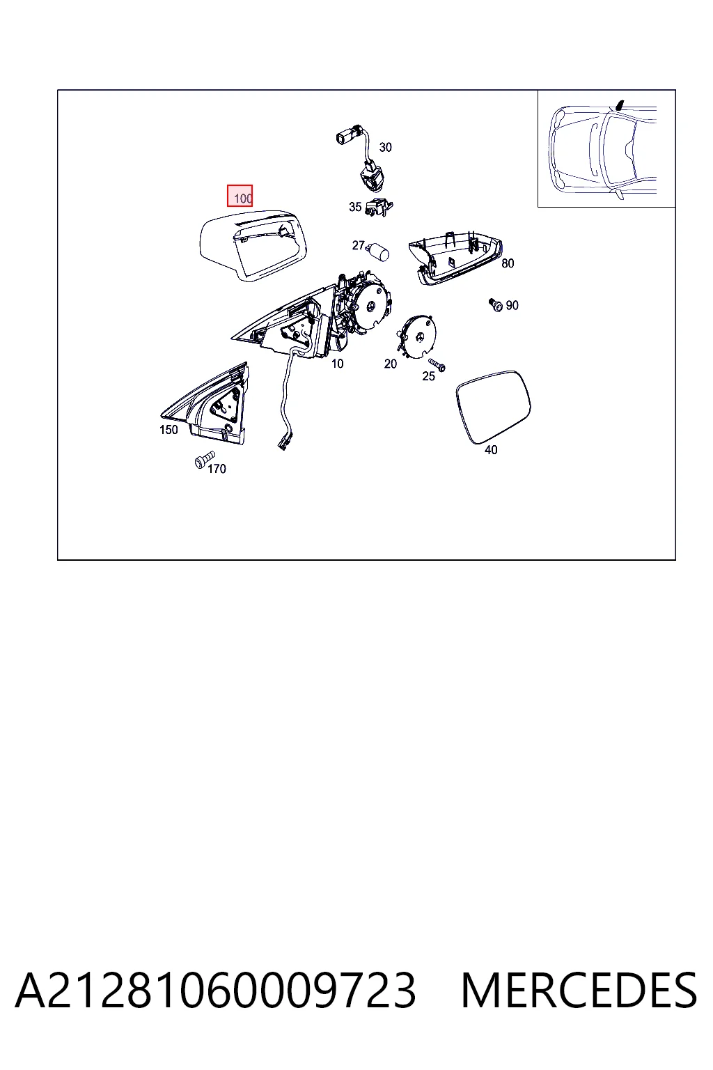  Mercedes A21281060009999 цена, от 76.02 USD