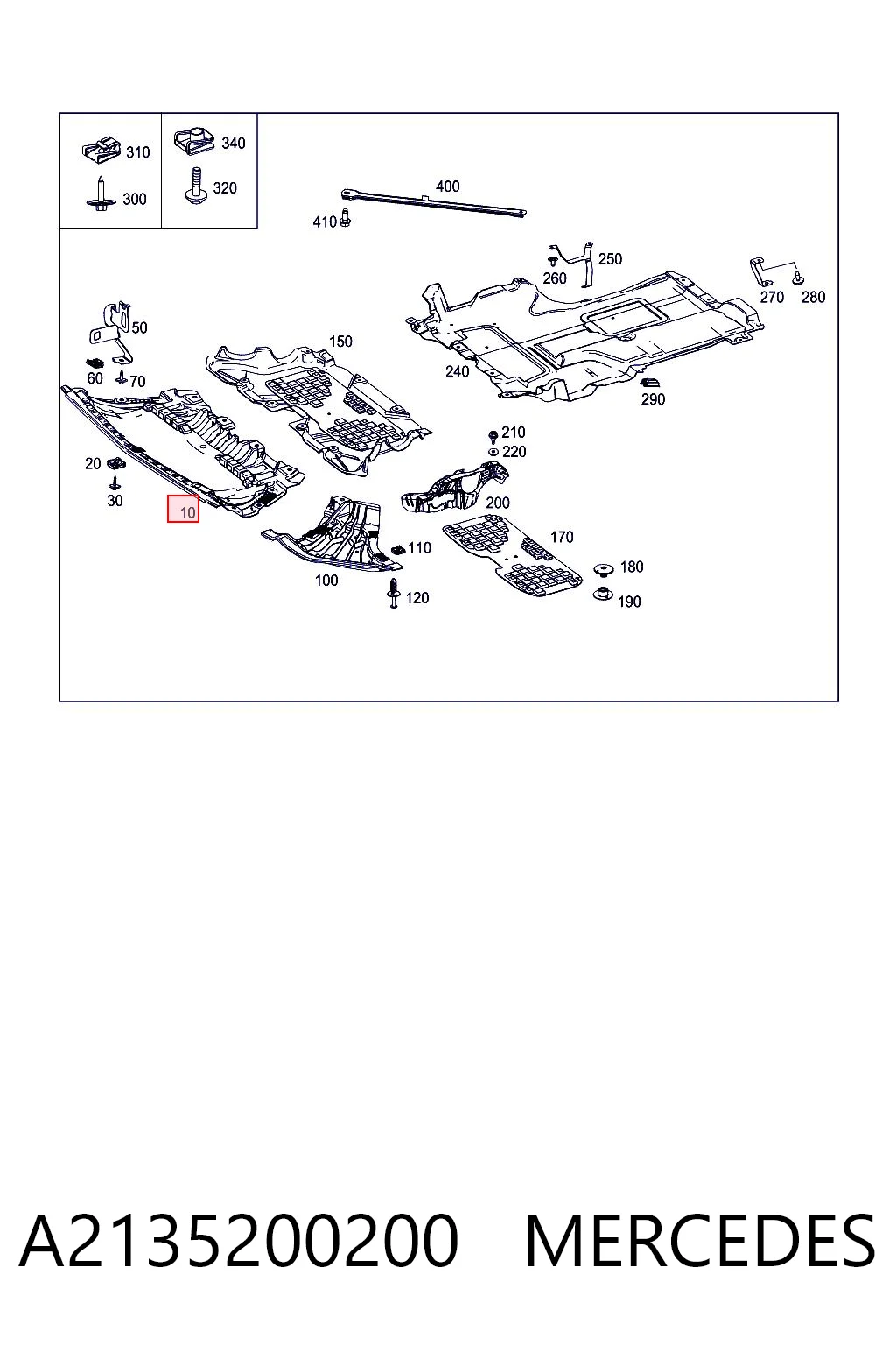 A2135200200 Mercedes Аэродинамические обвесы