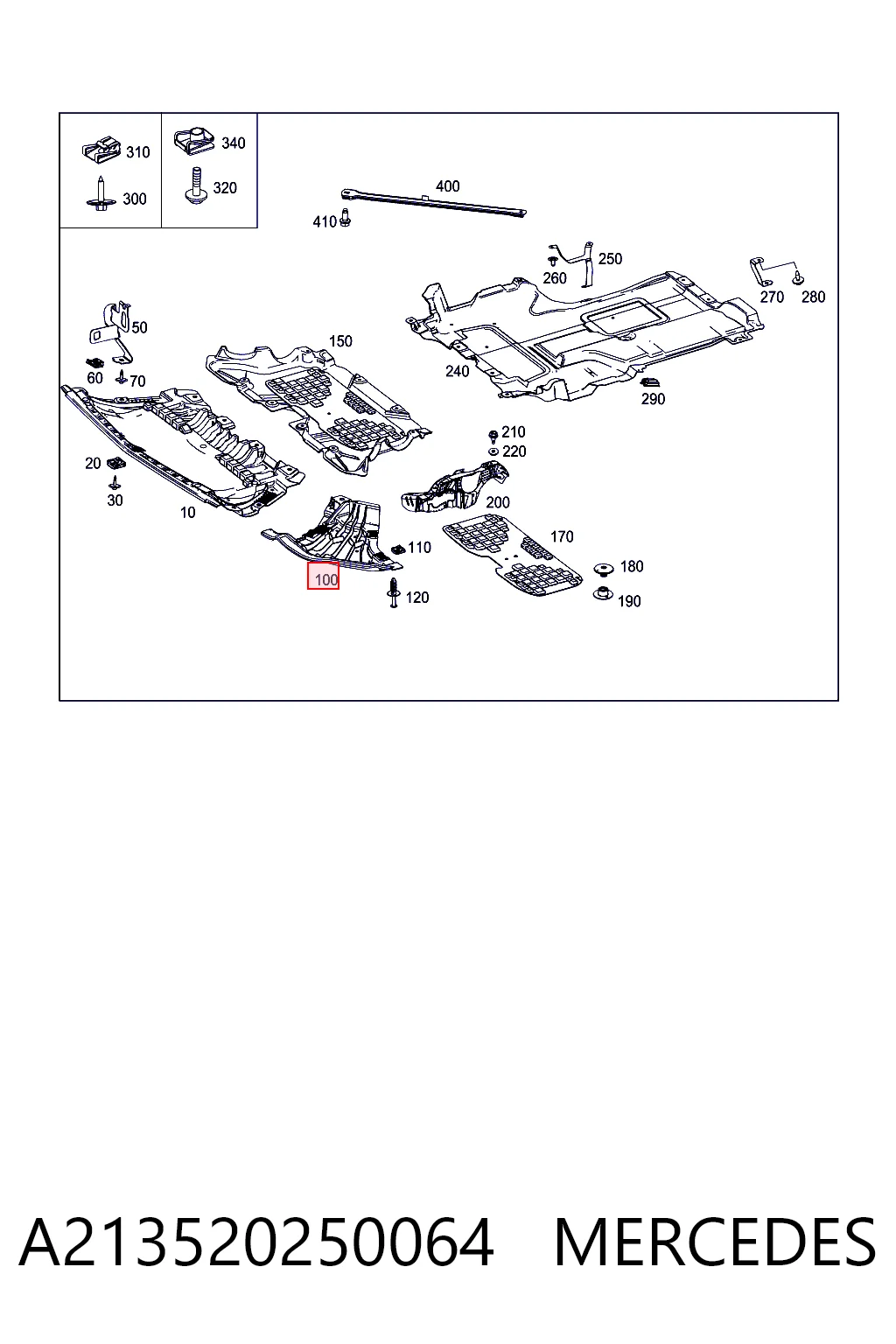 Защита бампера переднего левая 30825065 AND
