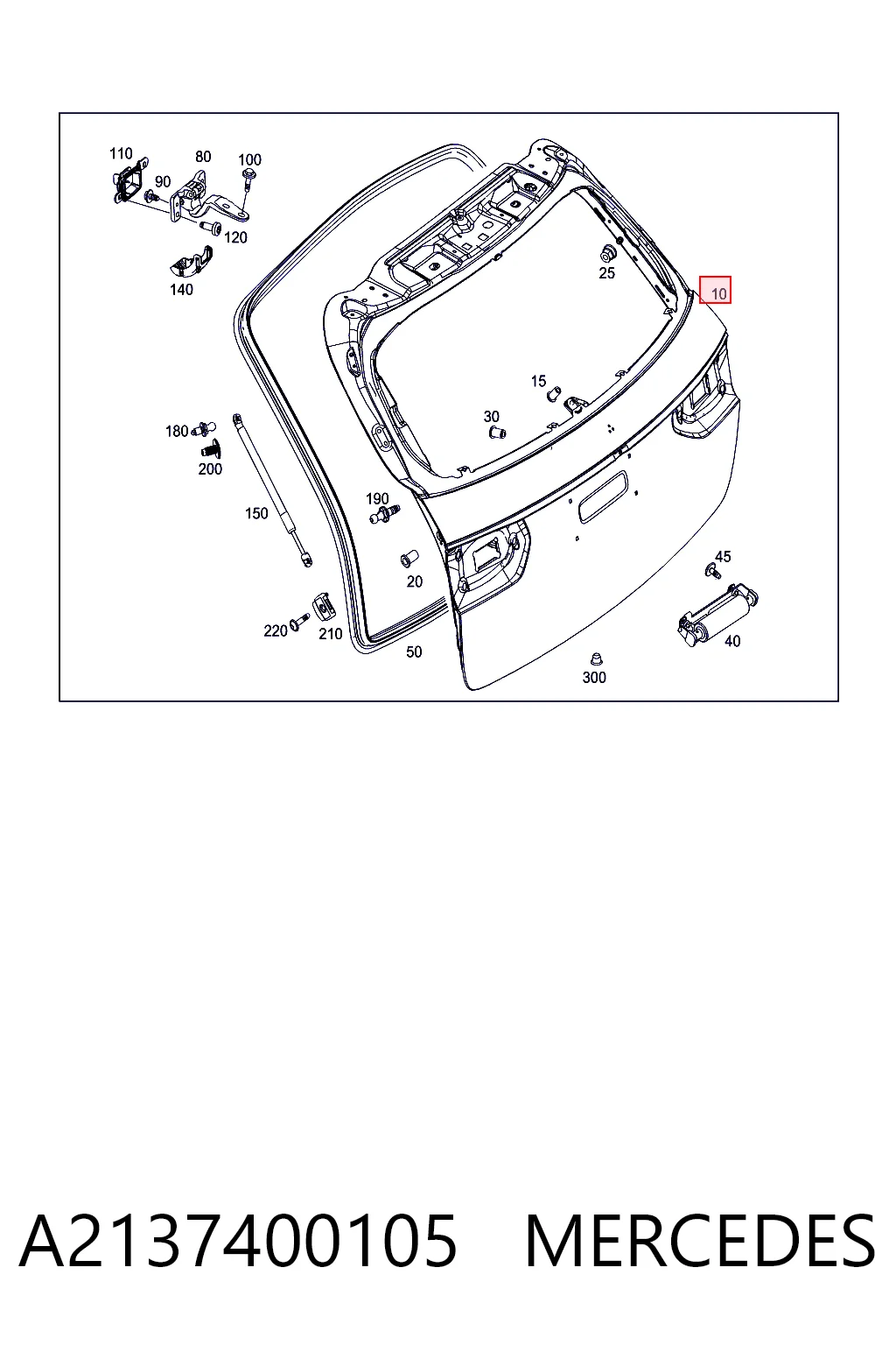 Задняя дверь на Mercedes E  S213