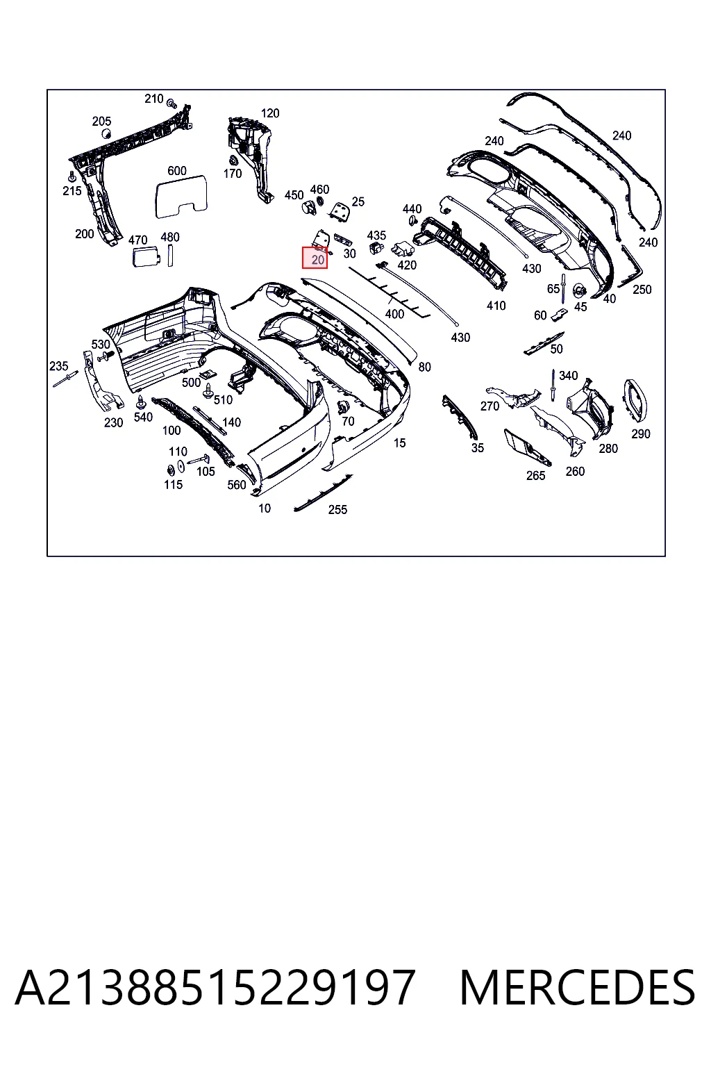  Mercedes 21388515229775 цена, от 29.32 USD