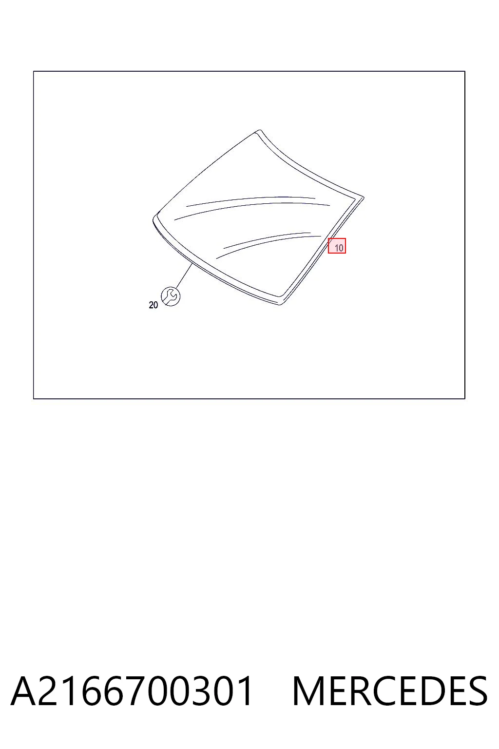 Стекло лобовое Mercedes S купе (C216) (2006 - 2013) цена, от 1518.75 USD