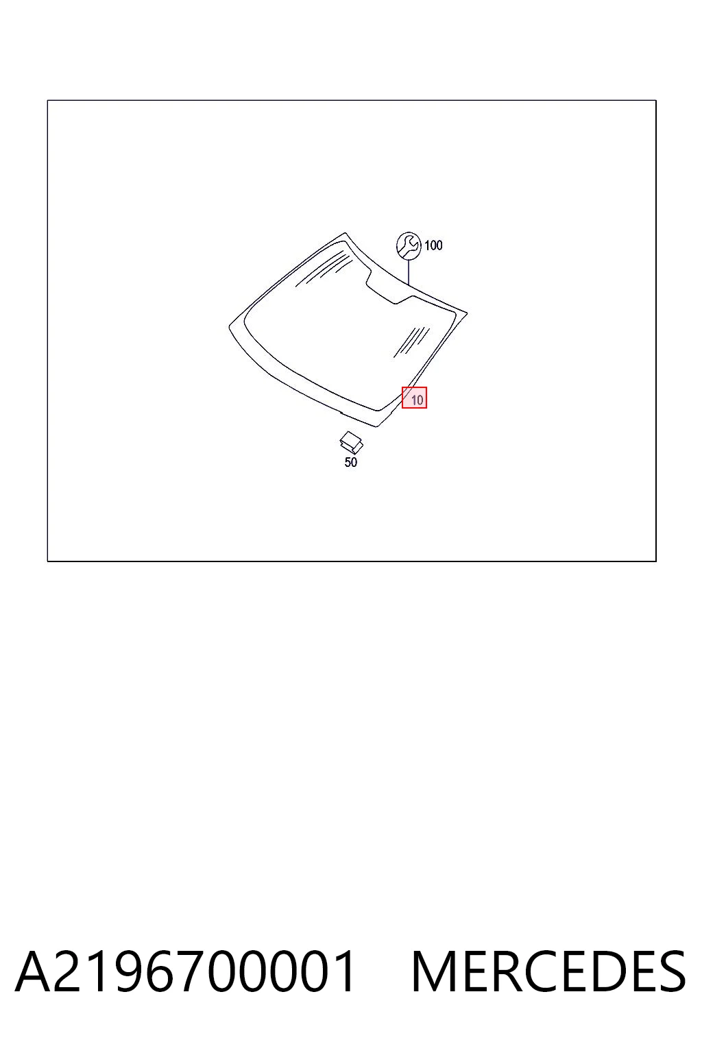 Стекло лобовое Mercedes CLS купе (C219) (2004 - 2010) цена, от 95.02 USD