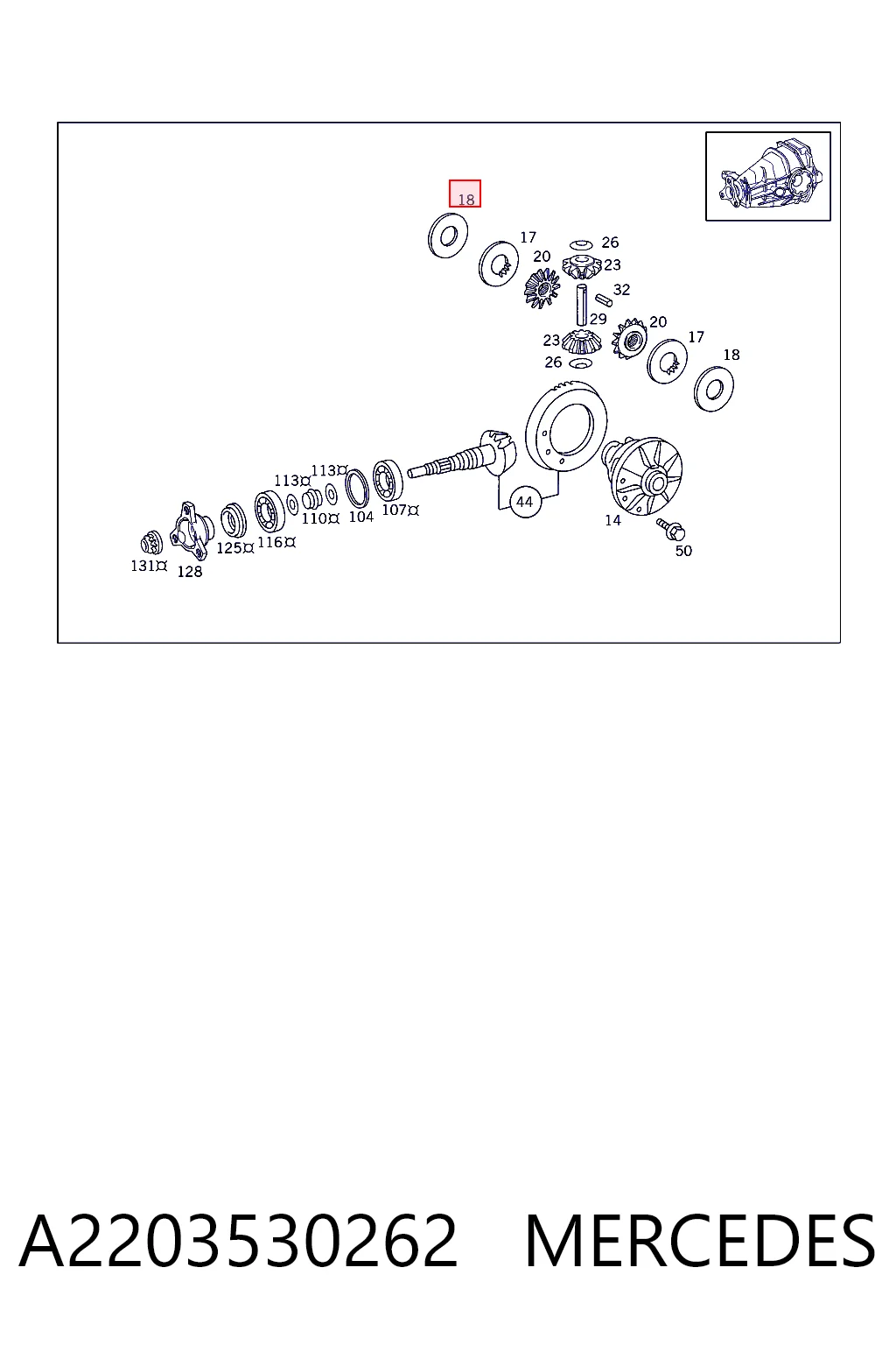 A2203530262 Mercedes