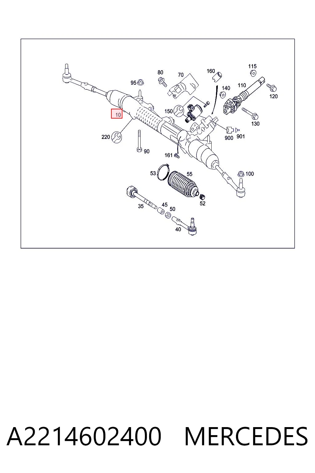 A2214602400 Mercedes Управление рулевое в сборе