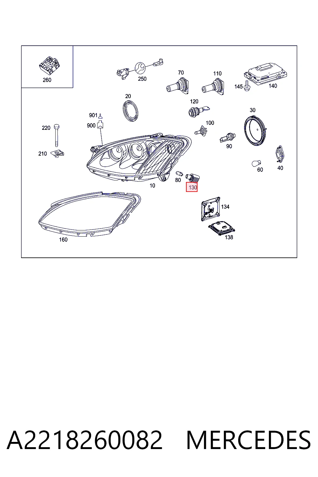 A2218260082 Mercedes