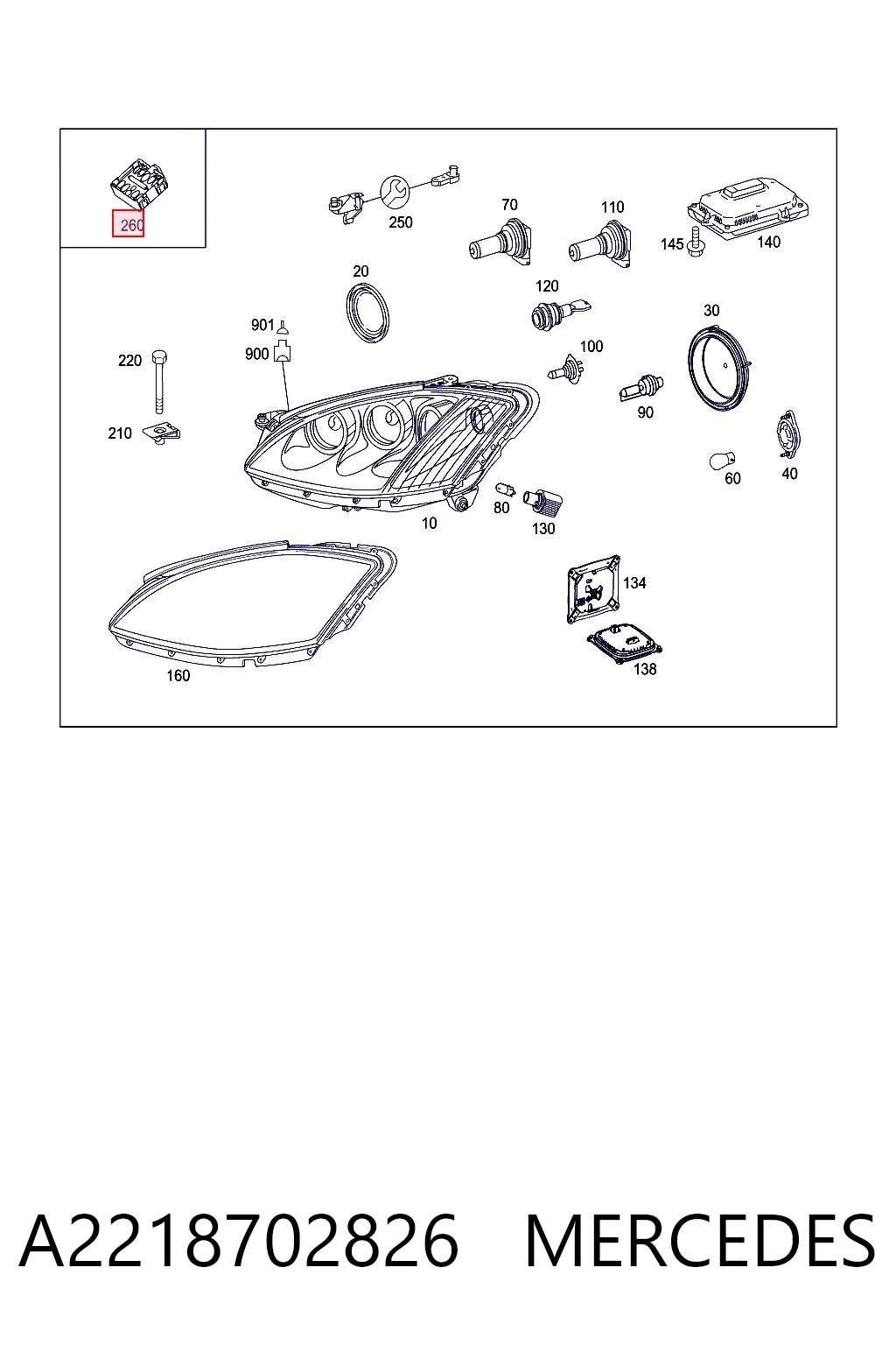 Датчик дождя MERCEDES A2218702826