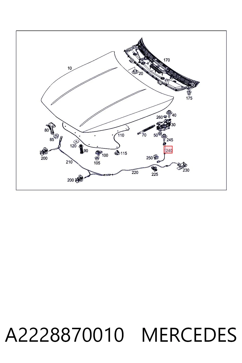 A2228870010 Mercedes 