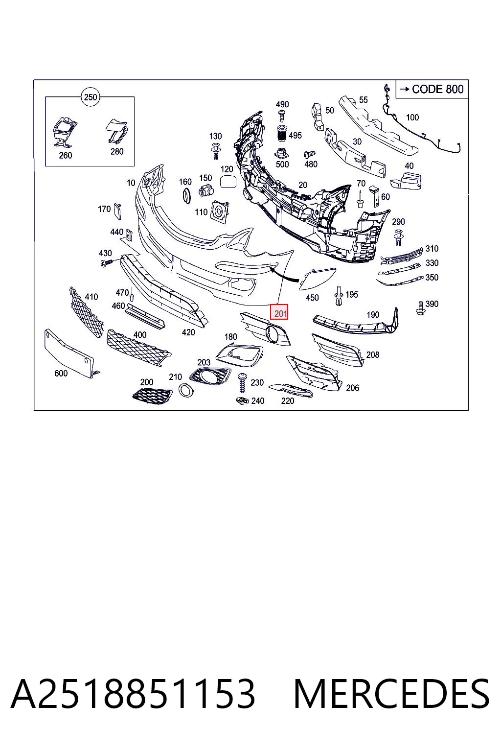 A2518851153 Mercedes 