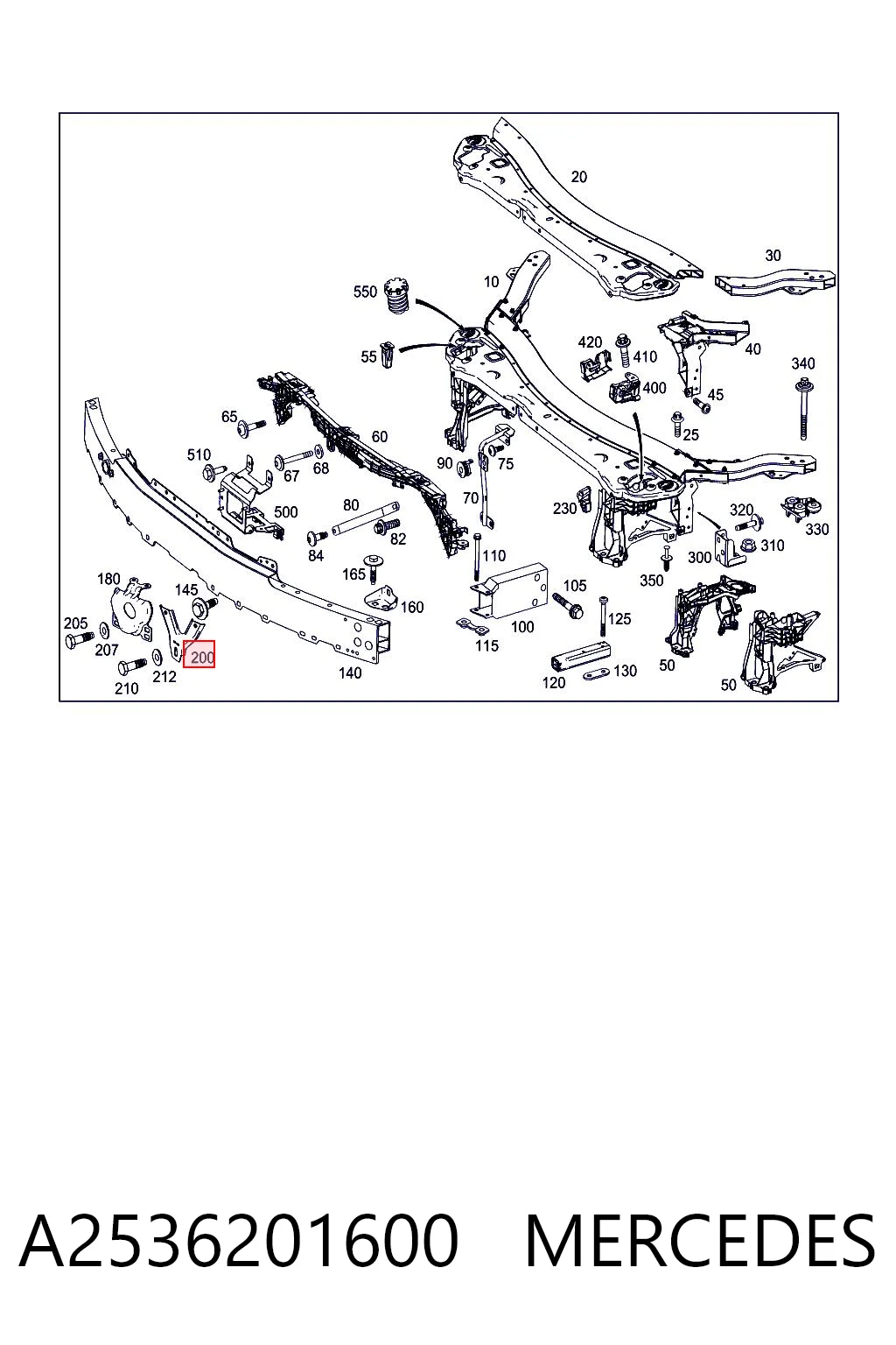 Кронштейн абсорбера переднего бампера AND 30805224 цена, от 25.75 USD