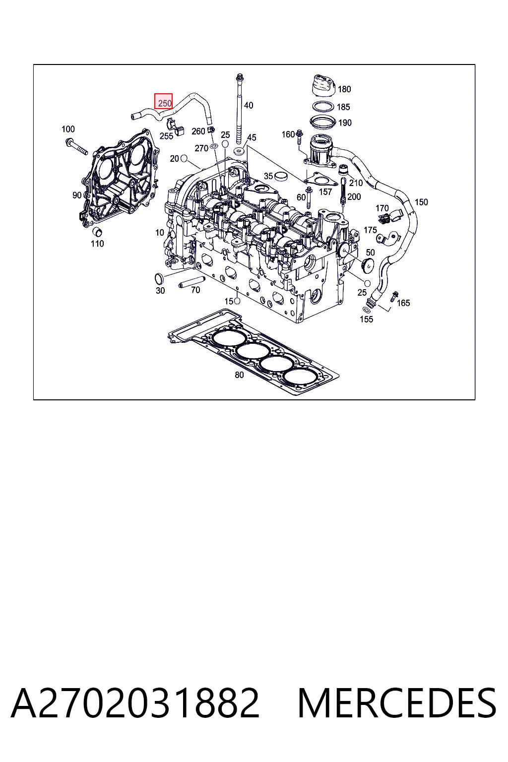 A2702031882 Mercedes 