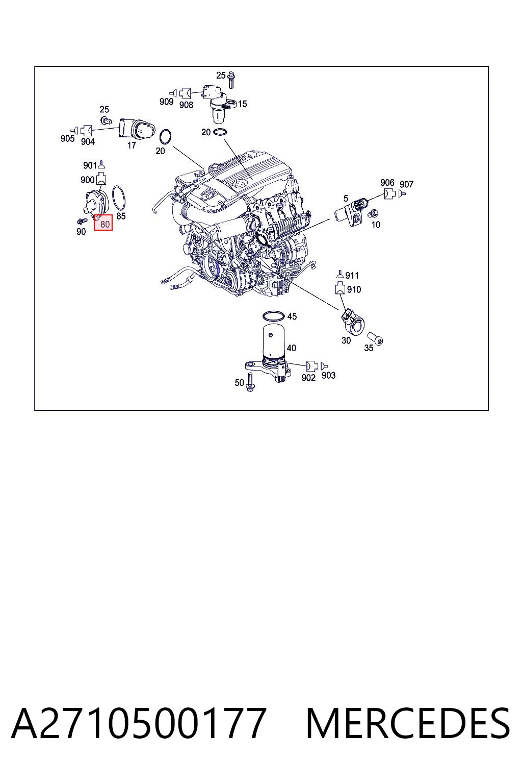 A2710500177 Mercedes Регулятор фаз газораспределения