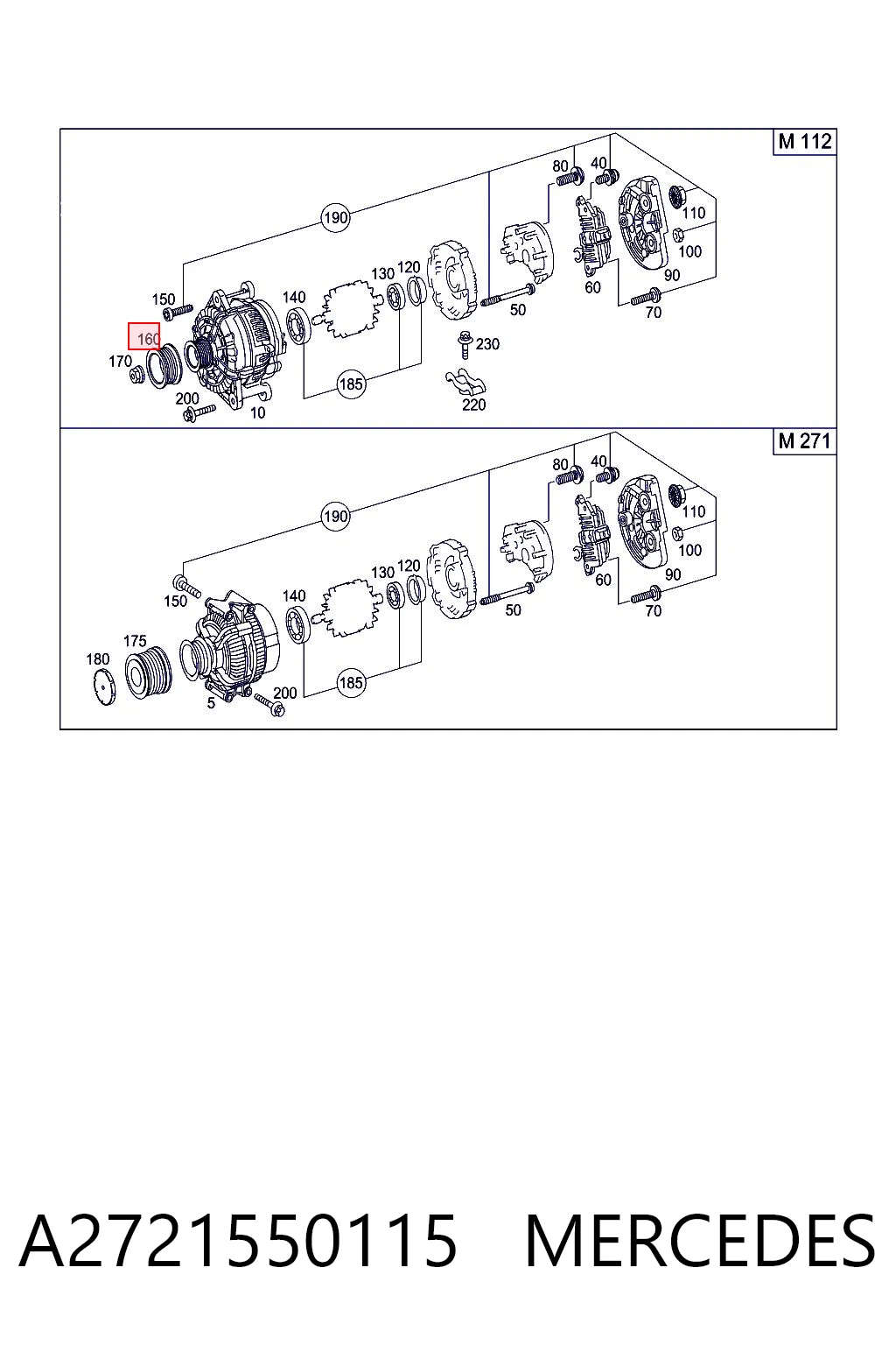 A2721550115 Mercedes