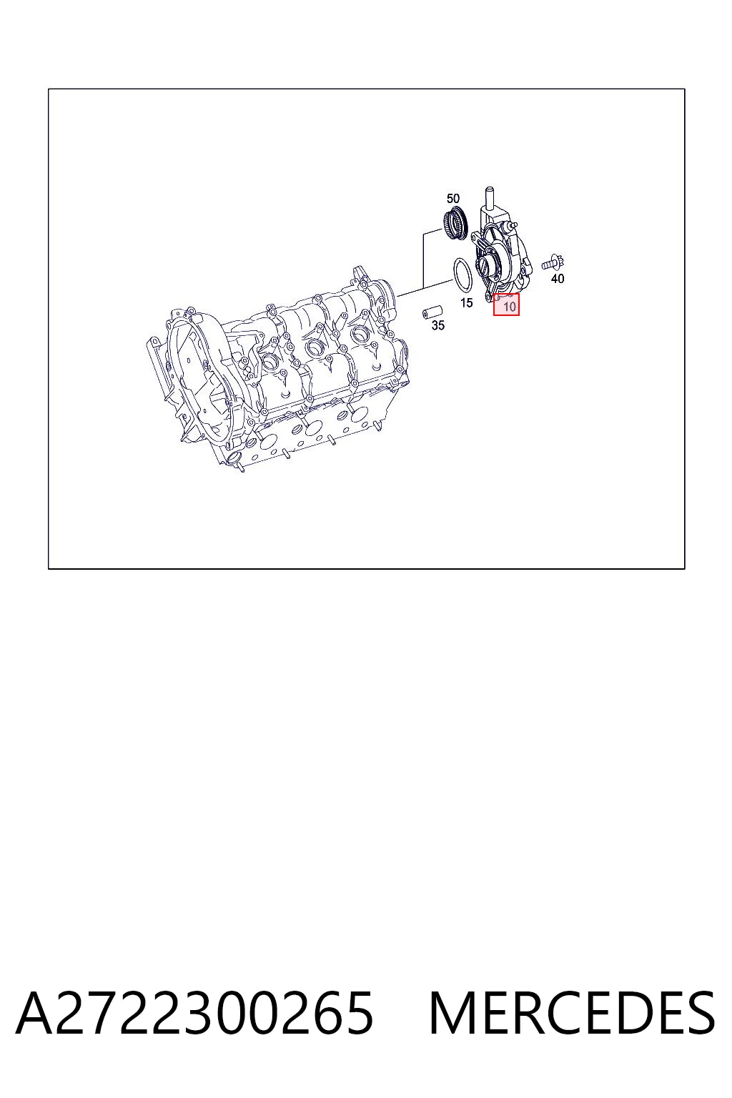 A2722300265 Mercedes Механический вакуумный насос