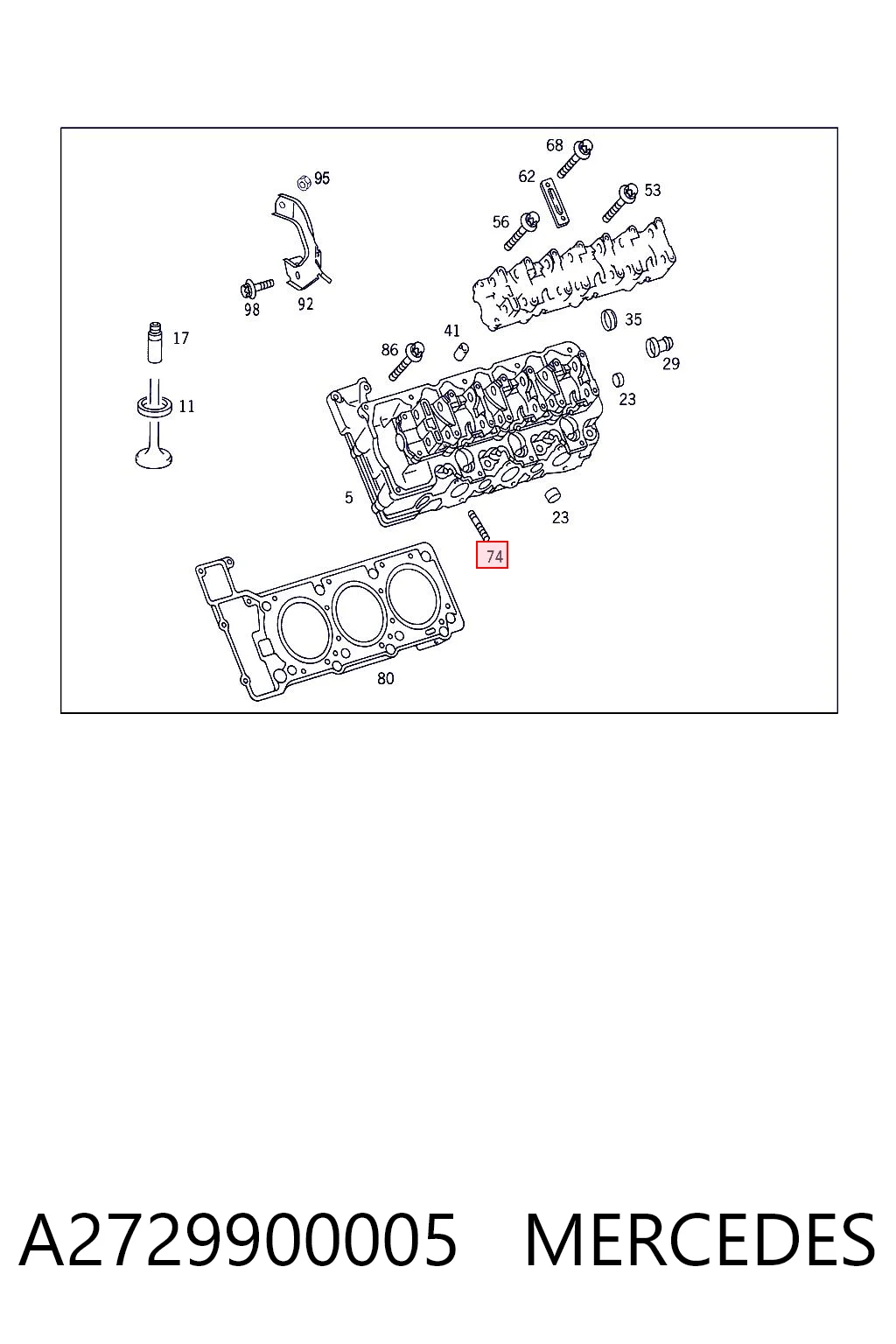 Купить 1129900405 Mercedes Шпилька выпускного коллектора