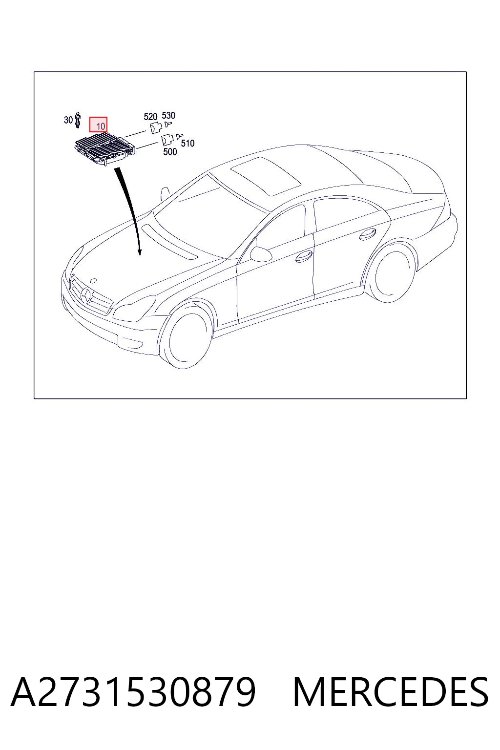 ЭБУ двигателем Mercedes 273153557987 цена, от 360.81 USD