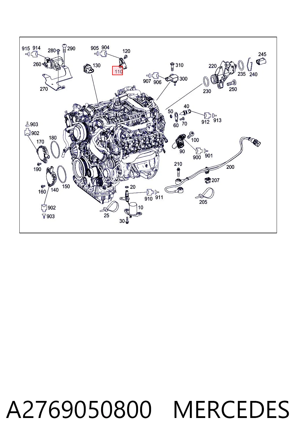 A2769050800 Mercedes Датчик распределительного вала