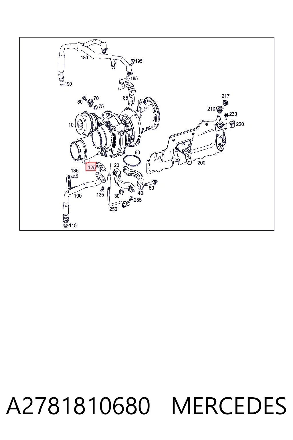 Прокладка шланга отвода масла от турбины 5801954660 Iveco