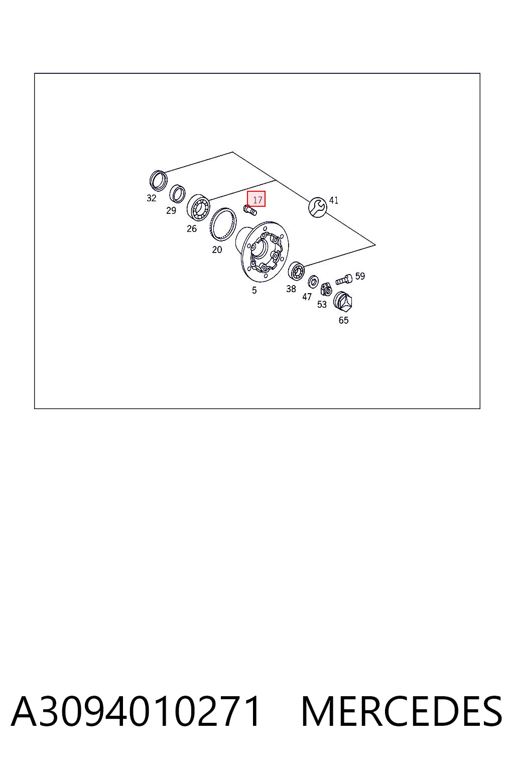 Шпилька колесная, передняя PE Automotive 01700200 цена, от 1.54 USD