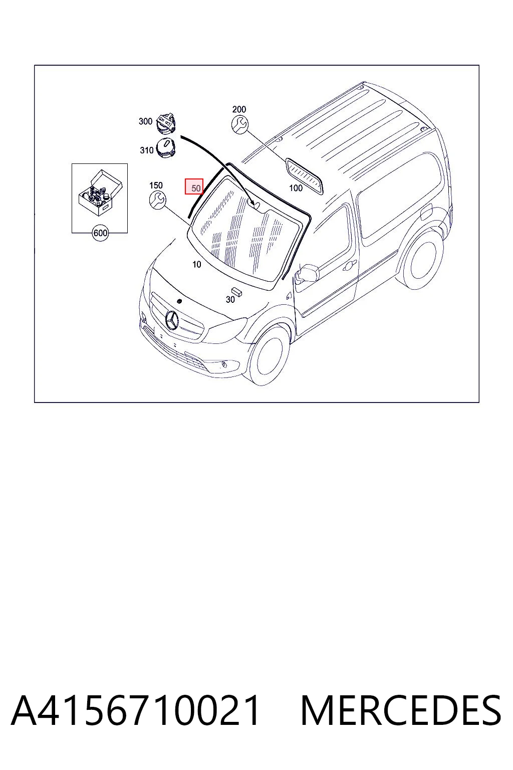 GS5617P110X Icor Защитная накладка переднего стекла
