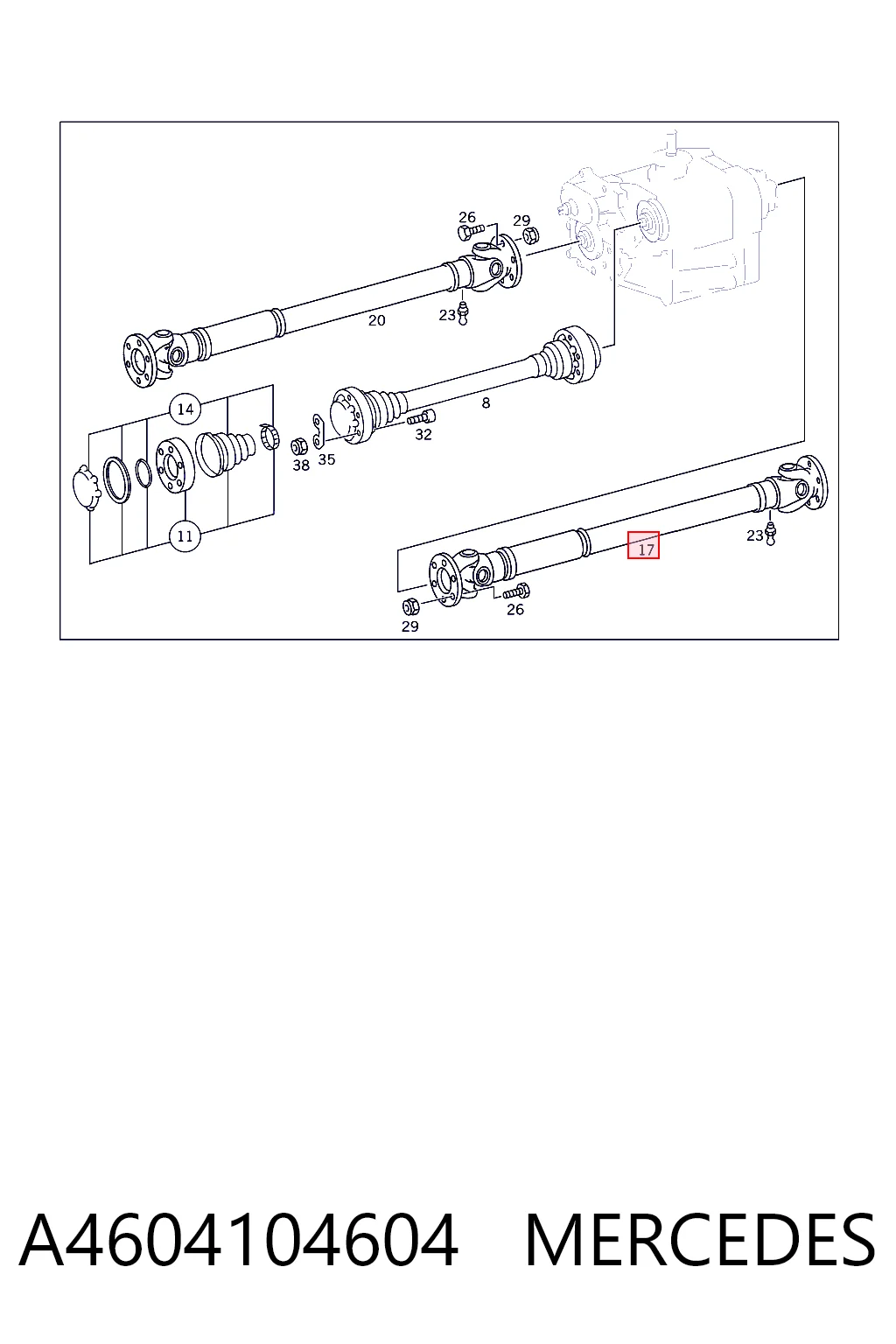 Купить BB3288 Posterparts Кардан задний