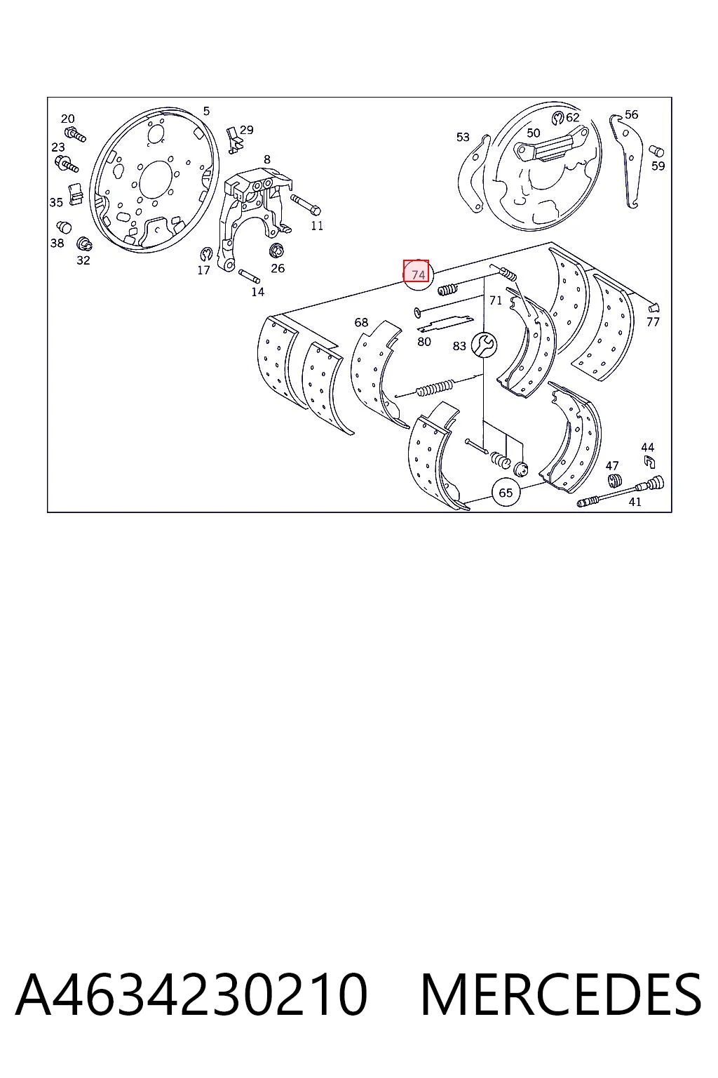 Накладка тормозная задняя (TRUCK) GP 155585