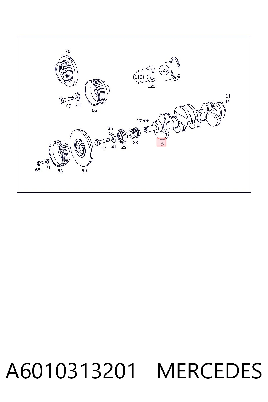Вал коленчатый и маховик BF 20050360100 цена, от 253.39 USD