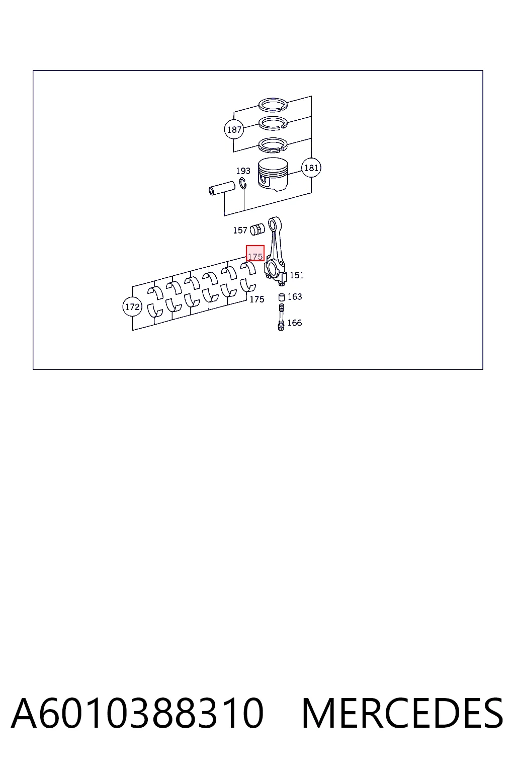 GL013584STD Glyco Комплект подшипников скольжения