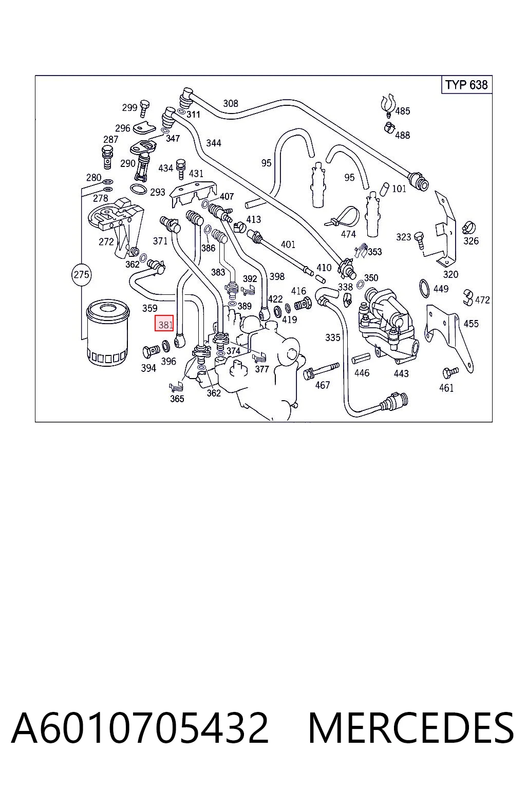 A6010703832 Mercedes 