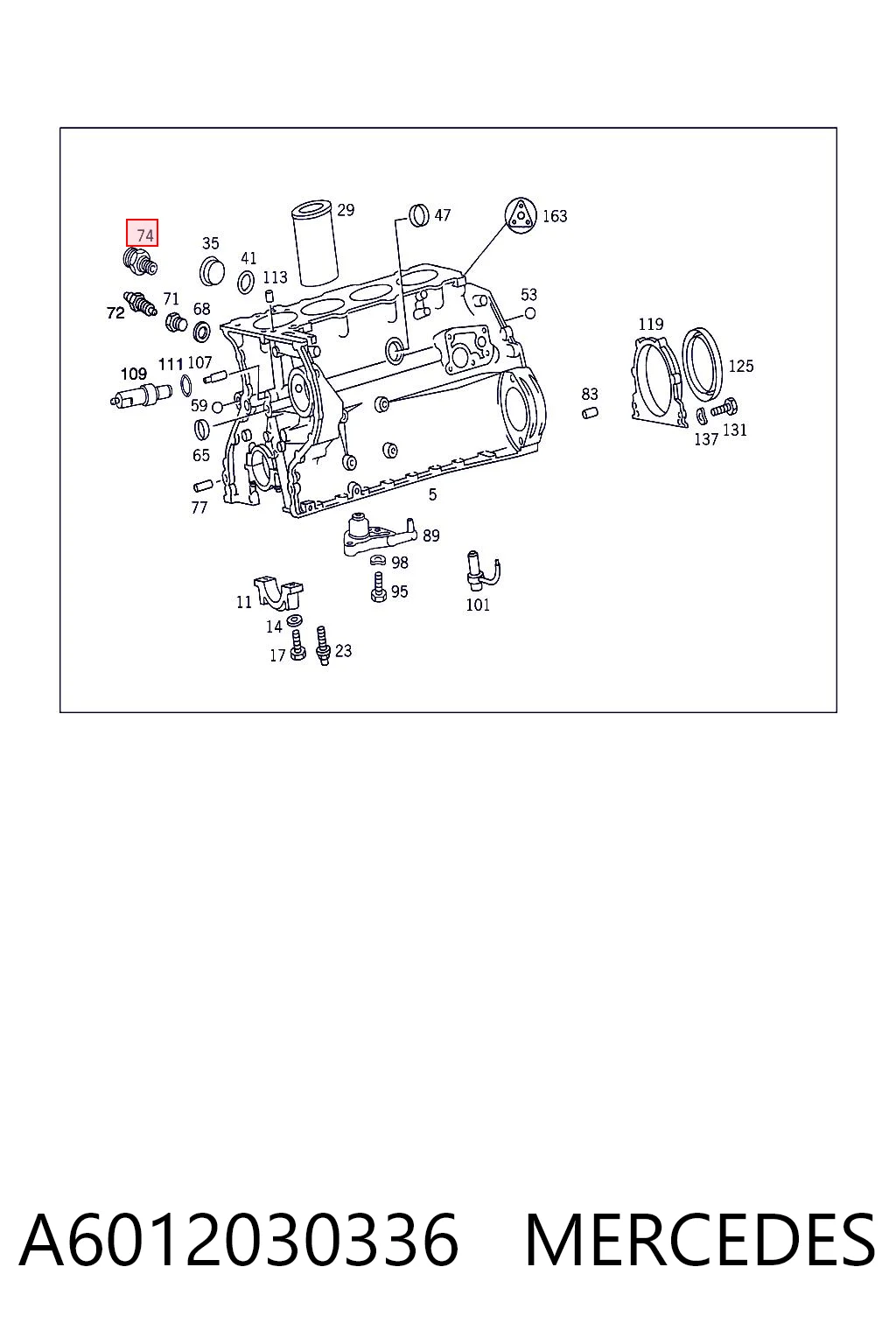 A6012030336 Mercedes